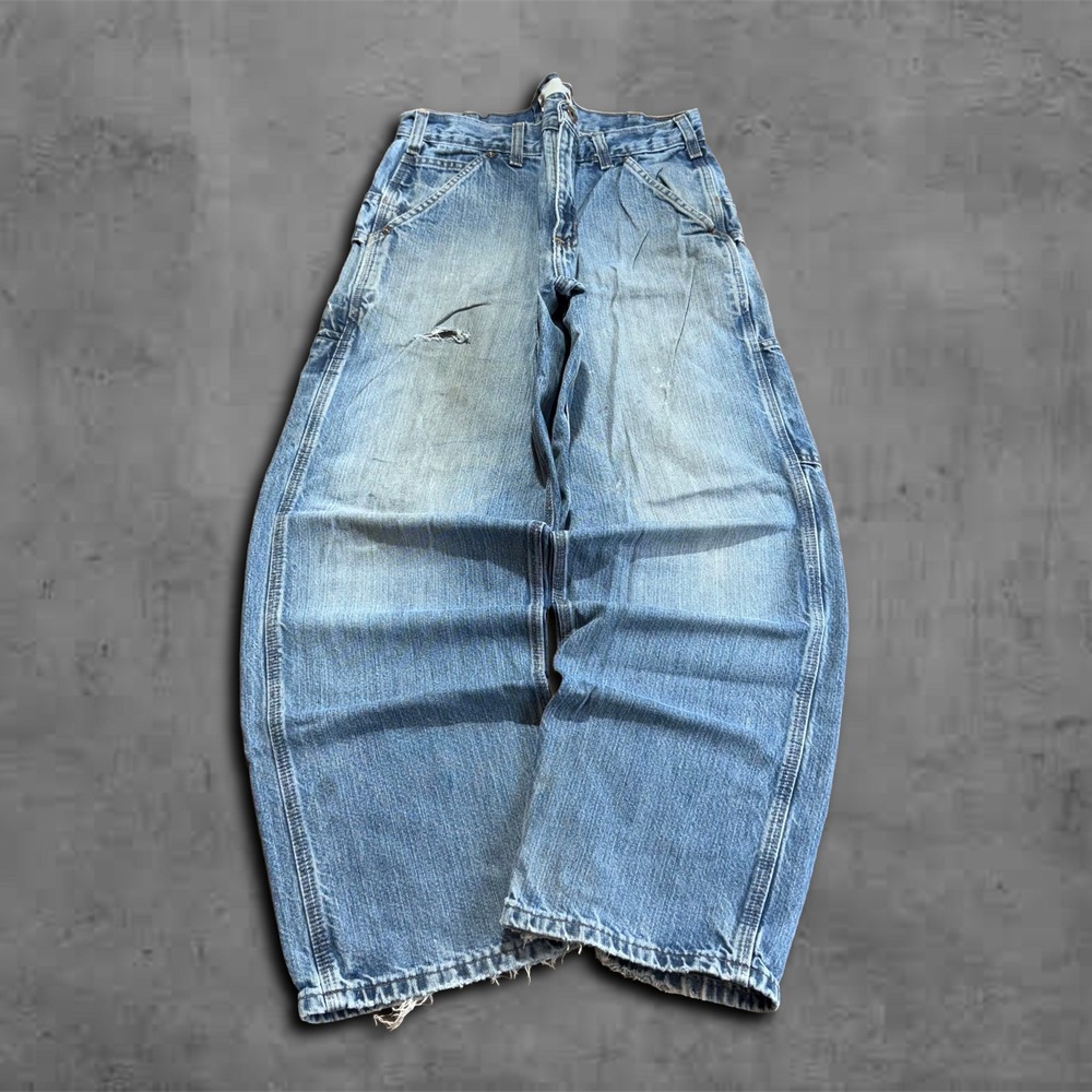Y2k Relaxed Light Wash Carhartt Carpenter 2000s streetwear Denim Jeans